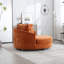 Fauteuil demi-tonneau surdimensionné avec housse-100902700