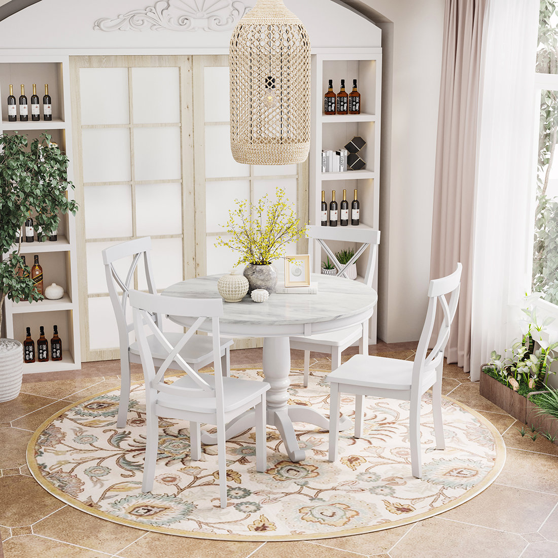 Wayfair white discount dining room sets