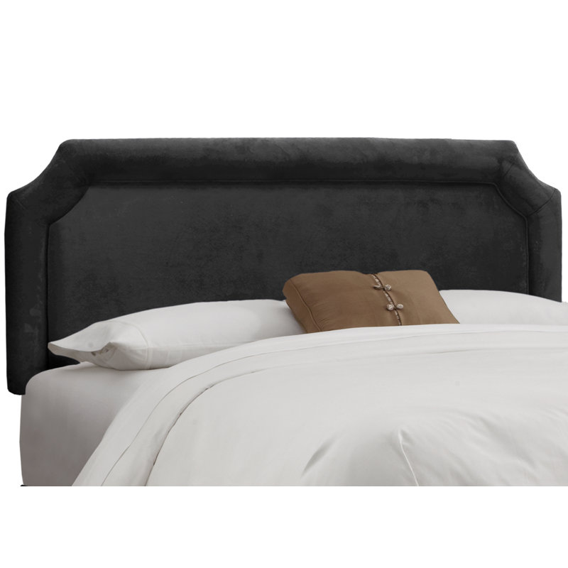 Pocola Upholstered Headboard, Queen, Classic Black Performance Velvet