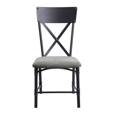 18 " H Upholstered Metal Side Chair