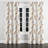 Floral Curtain panels - Classic Boho Feathers Soft Grommet Curtain - 1 Panel-946075014-946075015