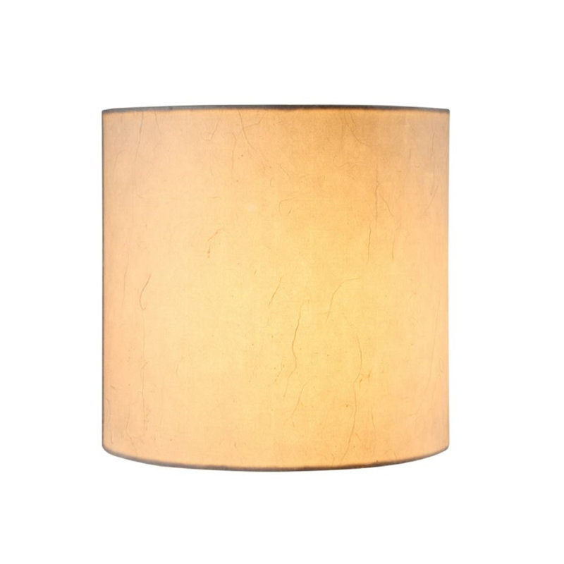 8'' H x 8'' W Paper Drum Lamp Shade, White