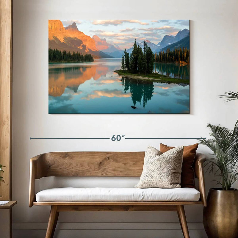 Alvord Maligne Lake Spirit Island, H 32 po x l 48 po