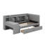 Lit de jour simple tapissier avec tiroirs-252628141