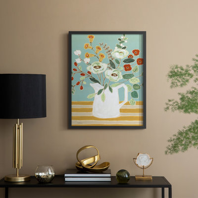 Joyful Blossoms II Framed Print - Solid Wood
