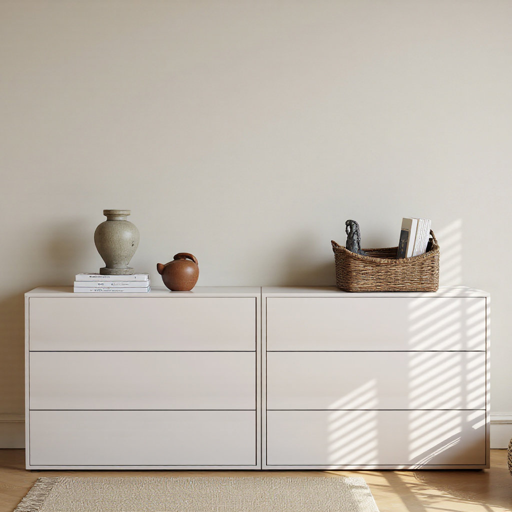 Latitude Run® 62.98-inch Combination Drawer Storage Cabinet (Set of 2 ...