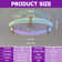 Lahari 19.6'' Modern RGB Flush Mount Ceiling Fan with Light Kit and Remote/APP
