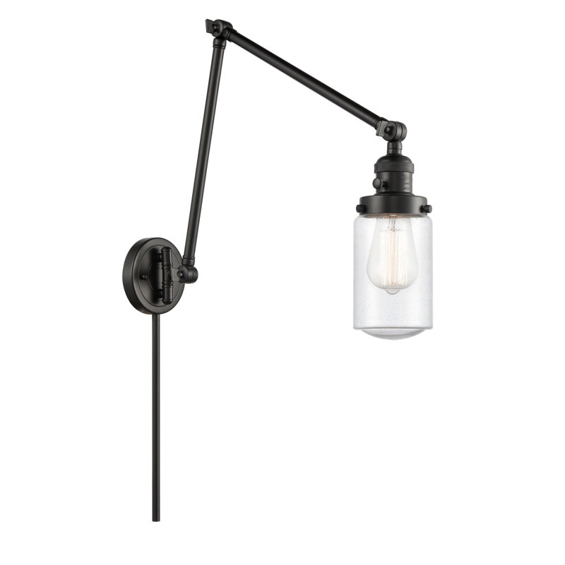 Saroyan Plug-in Swing Arm Sconce, Polished Nickel, Seedy, Bulb Not Included
