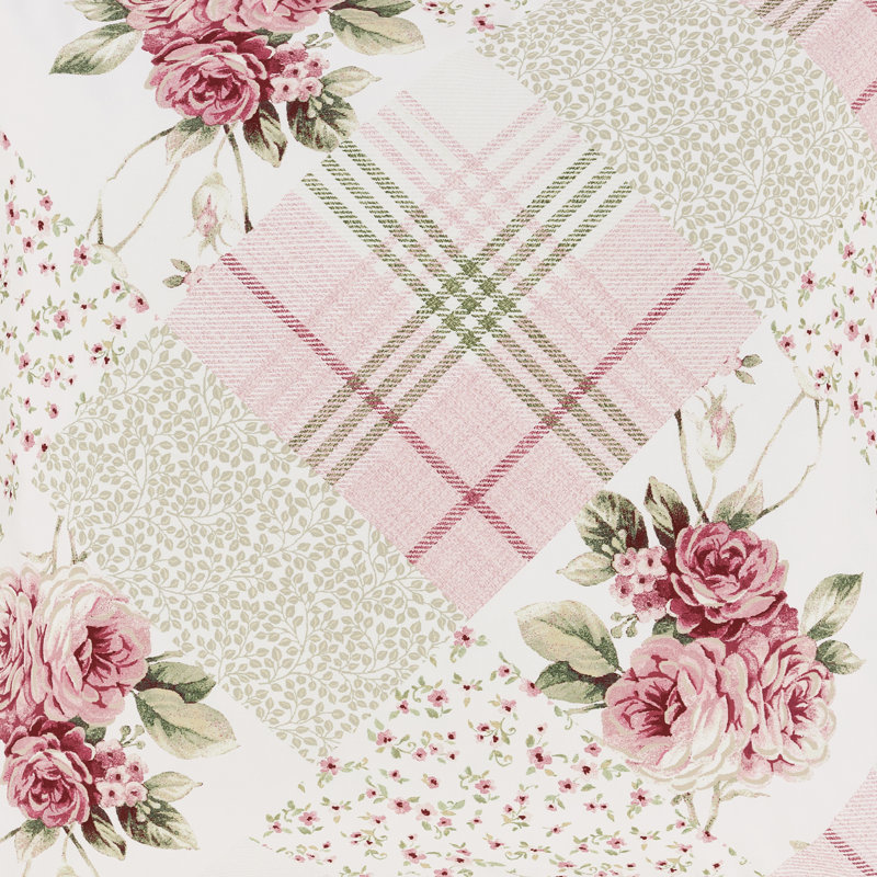 Ensemble de courtepointe Bungalow, Rose, Courtepointe simple