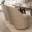 Chaises de salle à manger rembourrées en tonneau, chaises de cuisine pivotantes en tissu Boucle, chaises d'appoint à oreilles, fauteuils de coiffeuse-1557658537