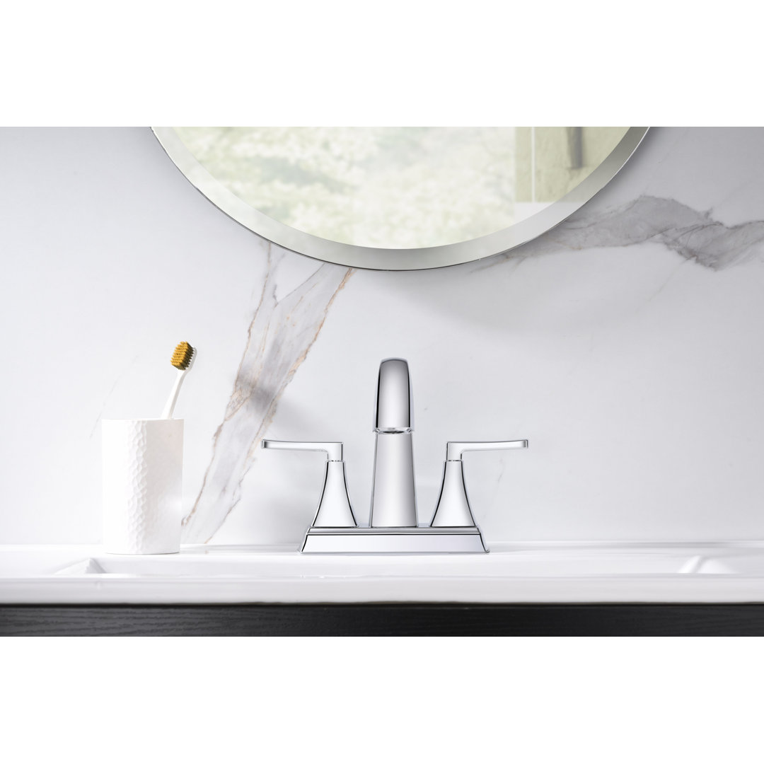 Lotto Centerset Bathroom Faucet with Drain Assembly Ultra Faucets 