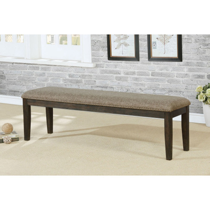 Transitionnel 1pc BANC seulement Espresso gris chaud têtes de clou