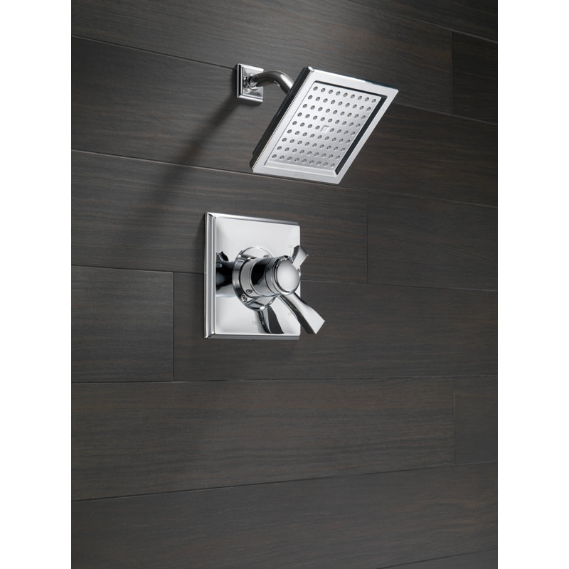 Dryden Shower Faucet with Monitor, Chrome