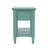 Pearce Modern Farmhouse Chairside End Table with Storage Shelf - Fern Green-344224217