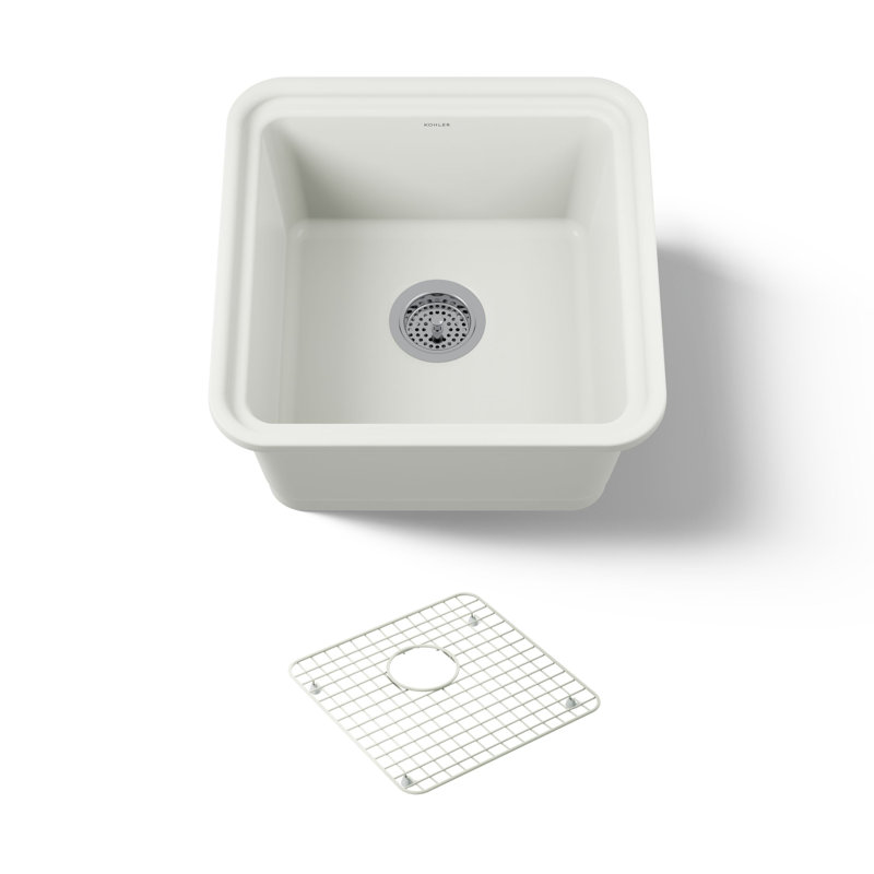 Audrine18-5/8" Undermount Bar Sink, Dark White