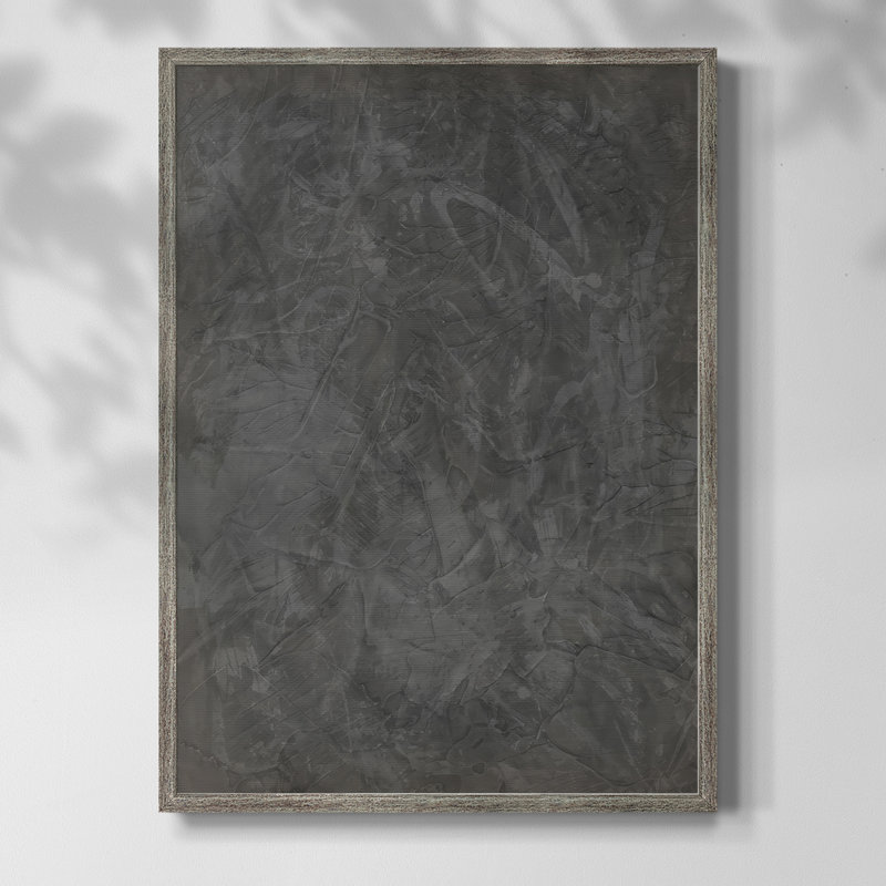 «Dark Intrigue I», reproduction encadrée - bois massif, H 15 po x l 12 po