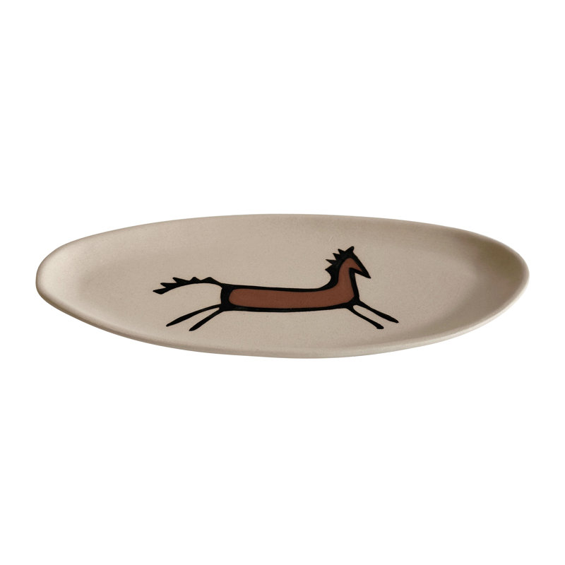 Plat à chat en céramique «Horseplay»