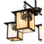 Seneca Winter Pine 4 - Light Chandelier