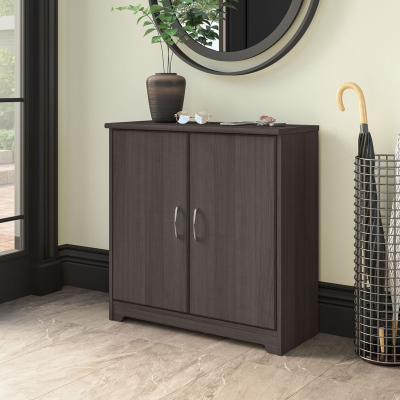 Armoire d'appoint 29,72 po de large Eivan, Gris chiné