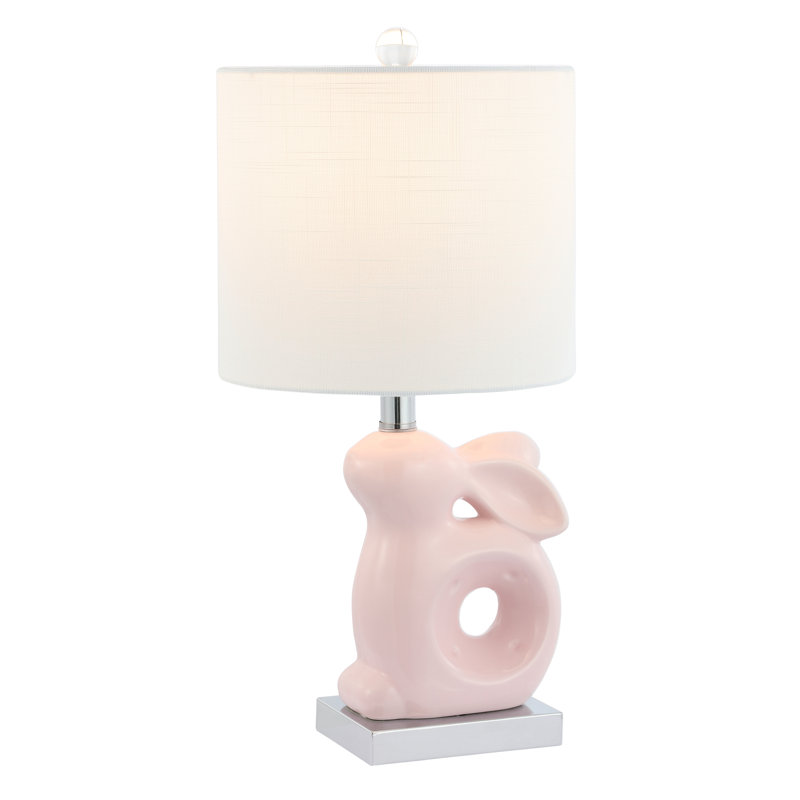Lampe de table 19 po Bystrom Rabbit, Rose