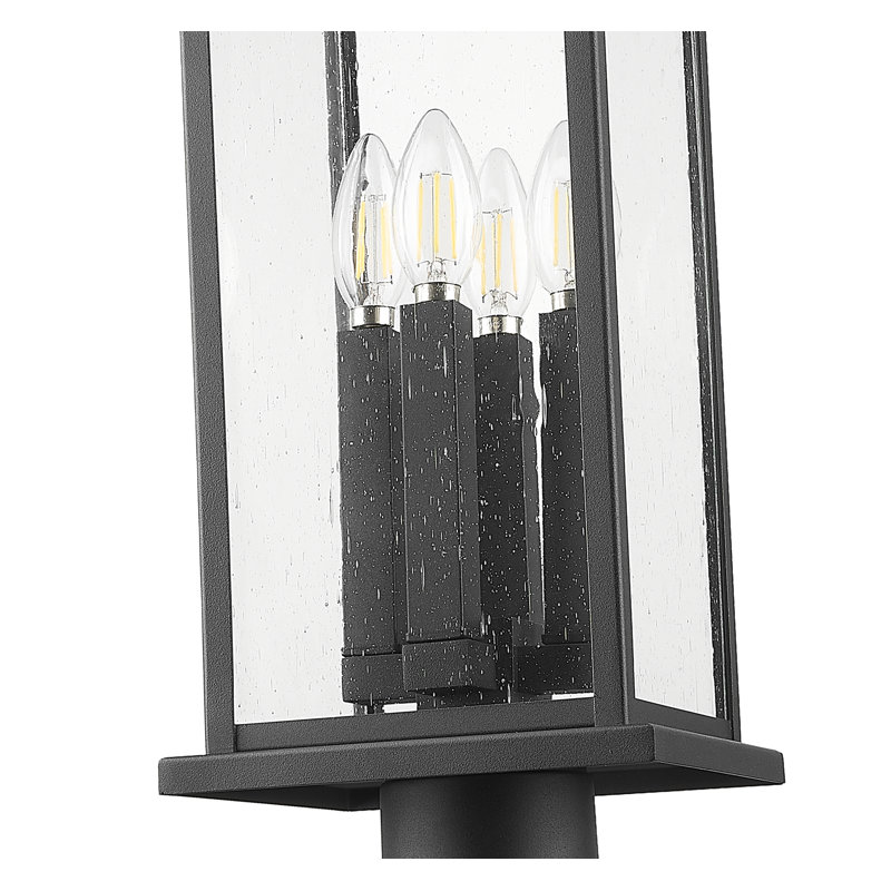 Luminaire d'extérieur sur pied 4 lumières Olvera