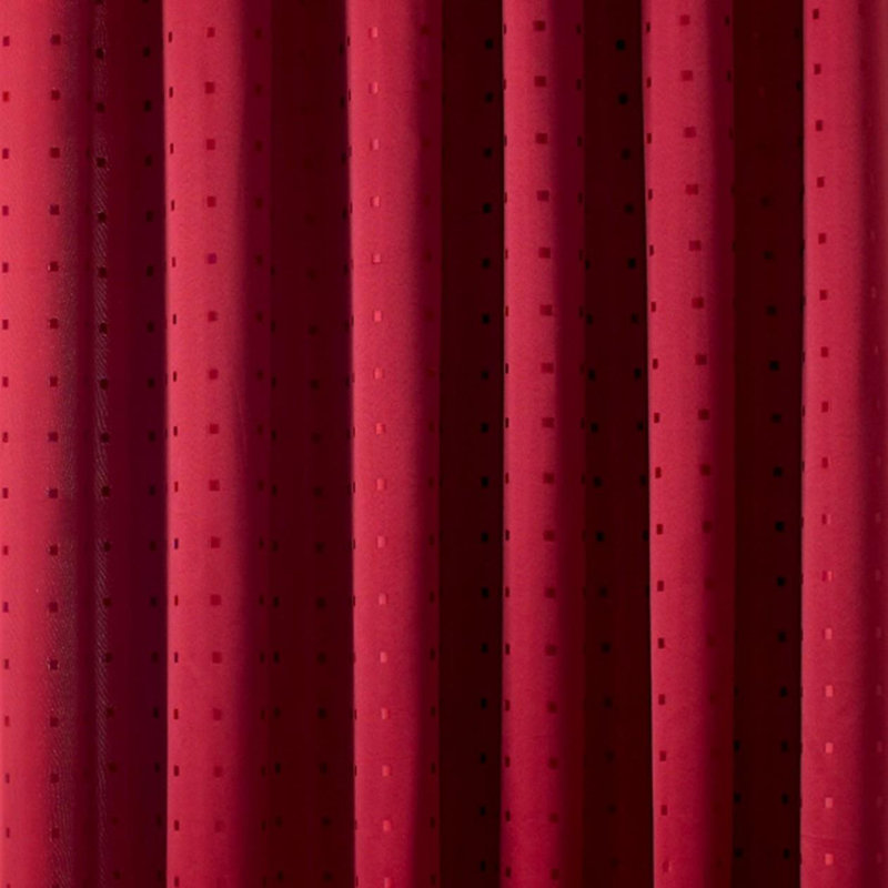 Norush Madison Pencil Pleat Curtains, Red, 168cm Width x 137cm Drop