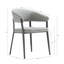 Chaise de salle à manger gris pierre-358064661