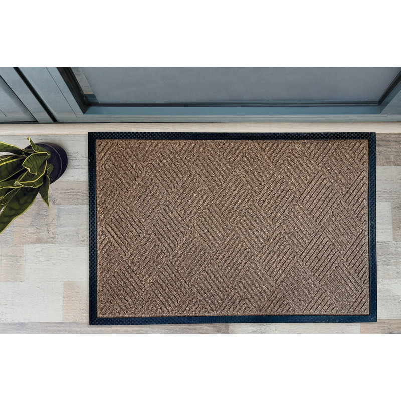 Zoeey Commercial Non-Slip Outdoor Door Mat, Brown, 24" W x 36" L