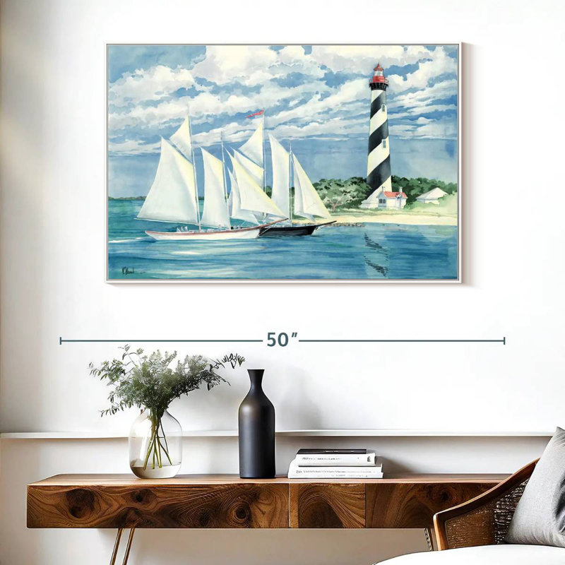Passer la lumière, Cadre flottant blanc, 40 po x 27 po