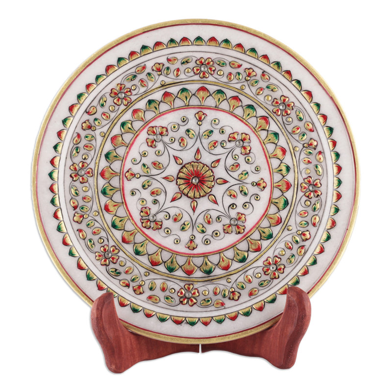  Assiette décorative faite à la main