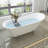 68.9" x 31" Clawfoot Soaking Acrylic Bathtub