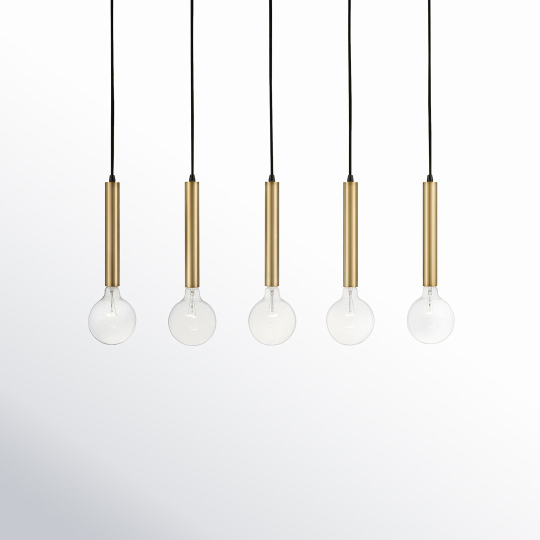 Jamaria 5 - Light Dimmable Kitchen Island Modern Linear Chandelier Joss & Main