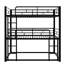 Lit superposé triple robuste avec structure en métal - Sécuritaire et durable pour chambre à coucher / dortoir
