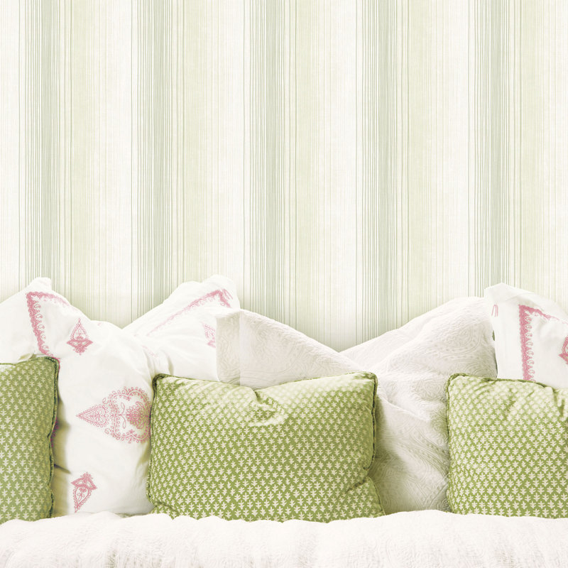 Dwayne-James 10m x 52.8cm Matte Wallpaper Roll, Green