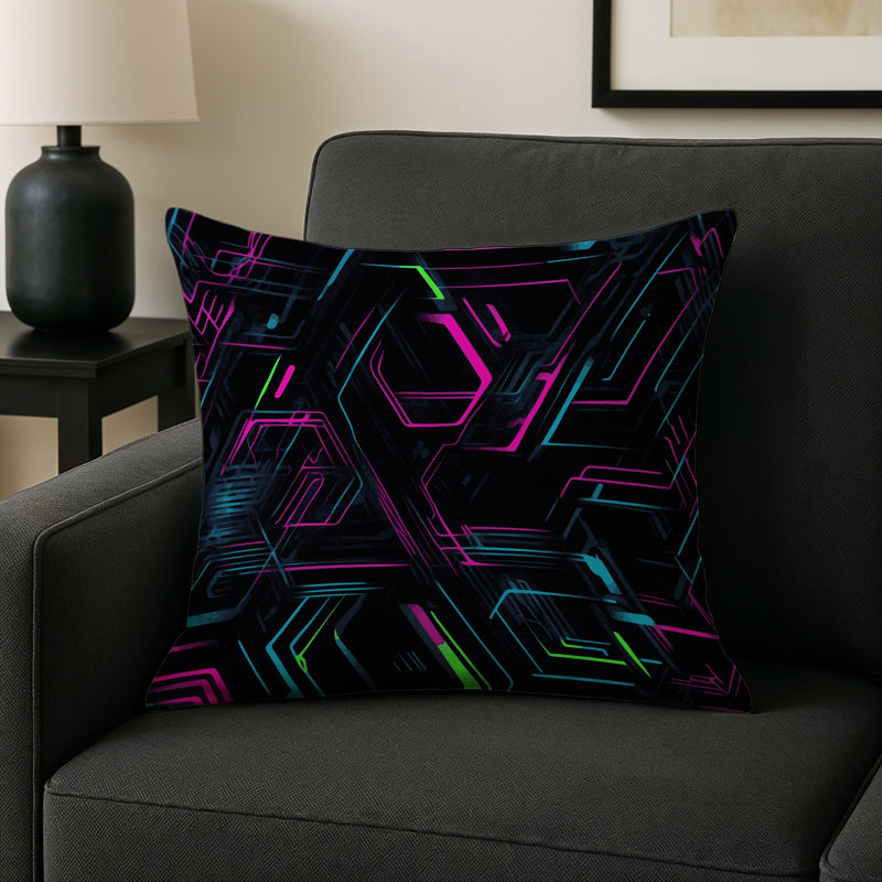 Spectrum Beats Indoor And Outdoor Throw Pillow, Square 16"