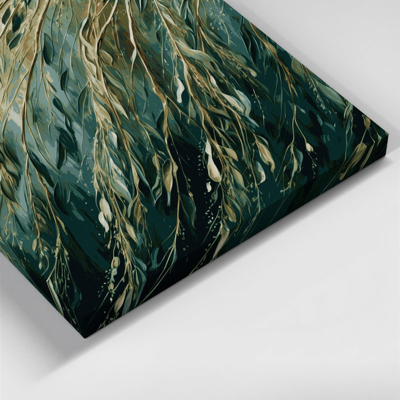 Art mural sur toile Botanical Willow Branches, H 20 po x l 24 po