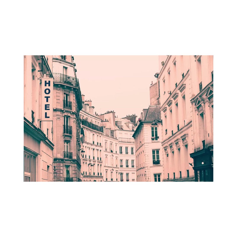 L'Hotel 1 Piece Wall Art on Canvas, 20.32 cm H x 30.48 cm W, Wrapped Canvas