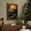 Moon Over Mountains Modern - Wrapped Canvas-1246103330-1246103316