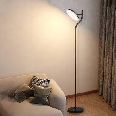 Lampe sur pied rotative 68,9 po avec télécommande et contrôle tactile