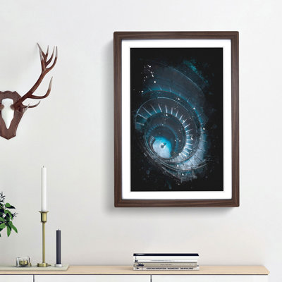 Spiral Staircase in Rome - Framed Print