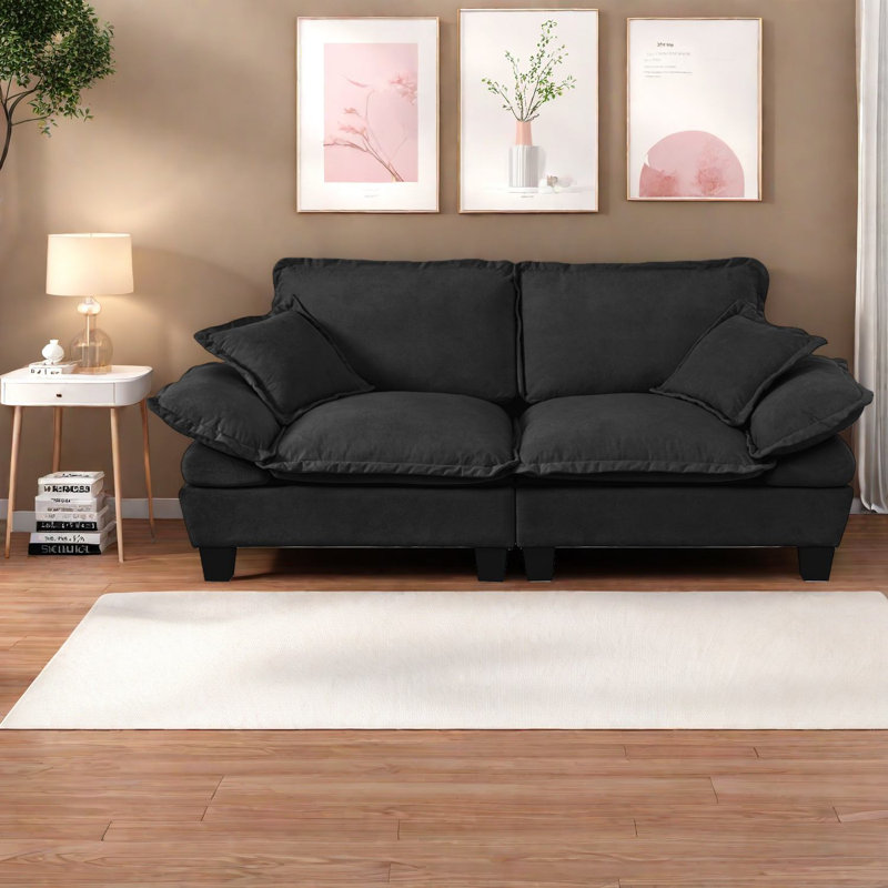 Comfort-First Sofas, causeuse moderne en chenille 2 places pour la maison
