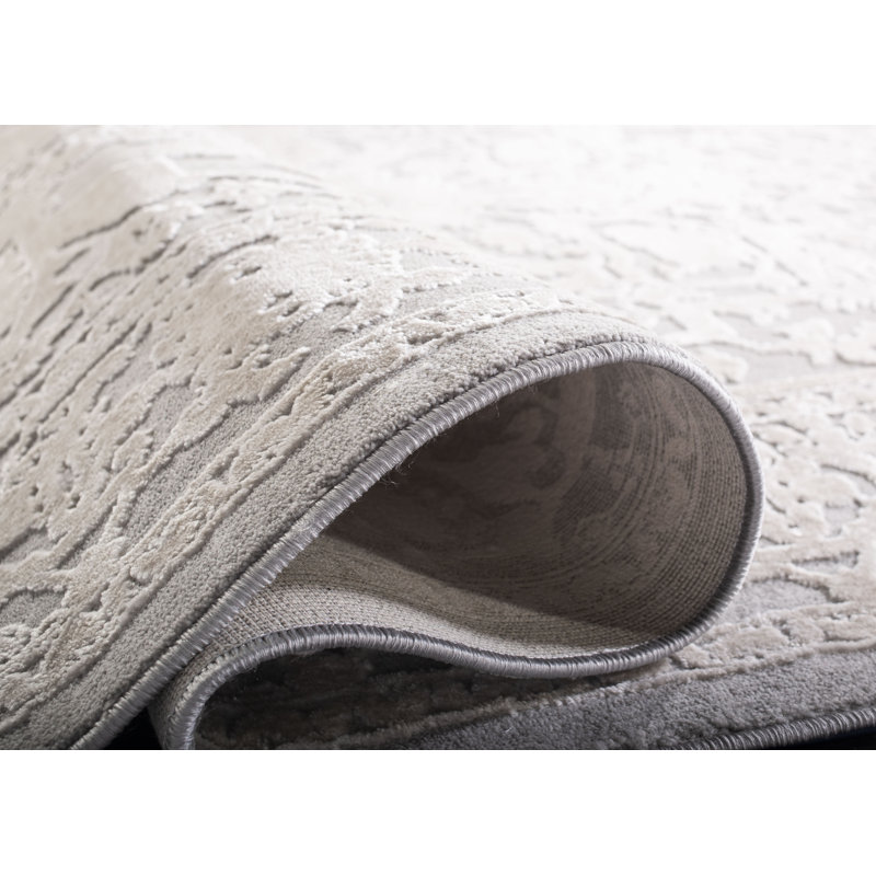 Tapis oriental gris clair Calidia, Rectangle de 3 pi x 5 pi