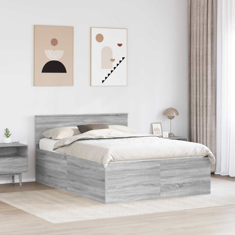 Bed, Kingsize (5'), Grey Sonoma