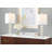 Ensemble de lampes de table en cristal 23 po Jennieve