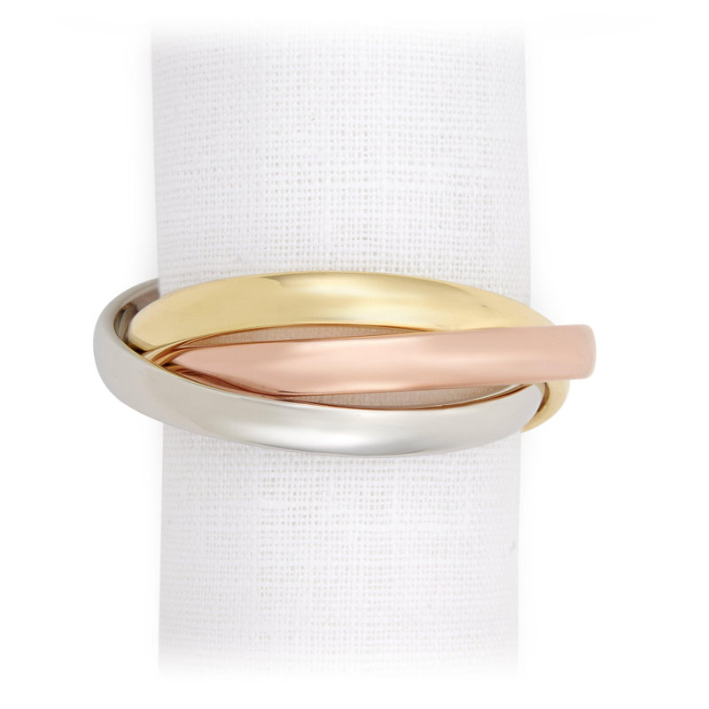 Three Ring Napkin Jewels, Tri-Color