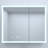 Rectangular Silver Aluminum Medicine Cabinet With LED Light And Clock | Gift Idea