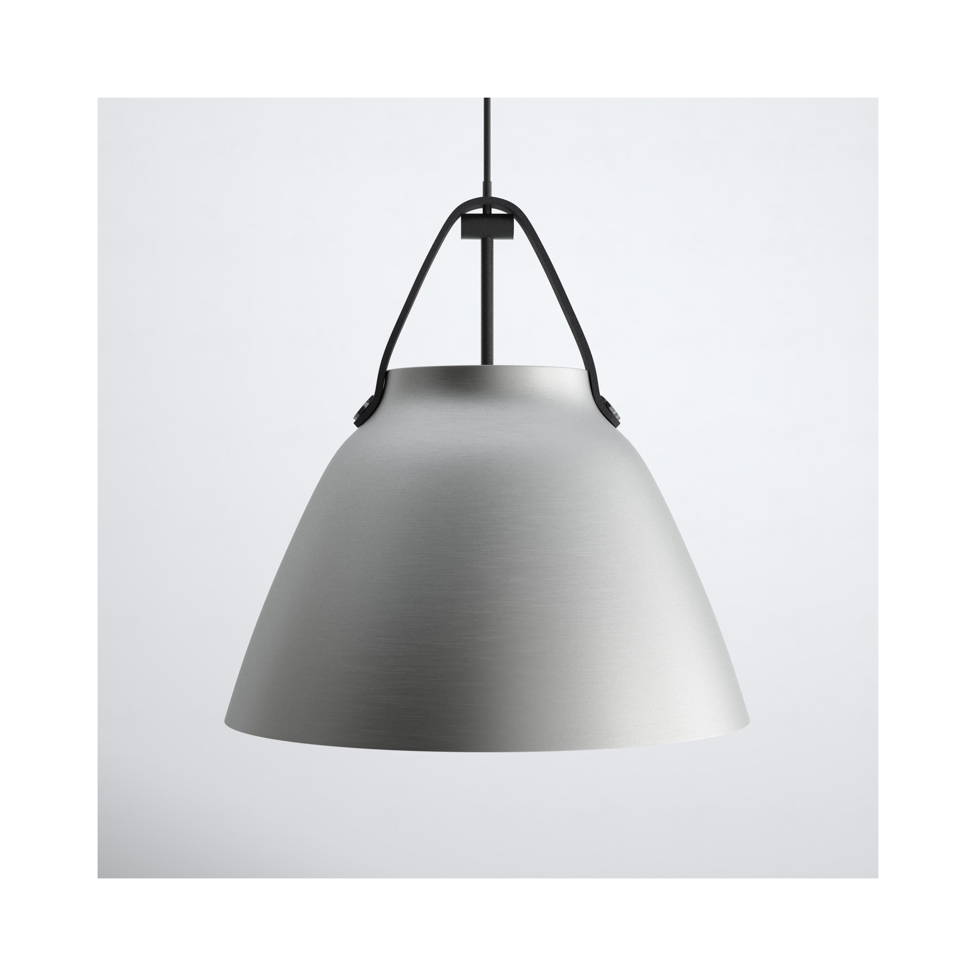 Gianni Single Light Metal Dimmable Pendant, Black/Brushed Patinum, 14.5" H x 14.25" W x 14.25" D