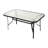 Aundreia Commercial 7 Pc Outdoor Patio Dining Set with Glass Table and 6 Chairs-744558654