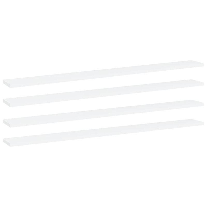 Floating Shelves Wall Shelving Wall Mounted Shelves Display Wall Units, White, 0.6" H  x 39.4" W x 3.9" D