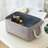 Storage Basket For Organizing - Small 6 Pack With Cotton Rope Handle, Collapsible Storage Bins-114194402